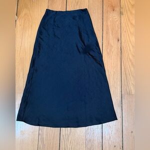 Aqua Black A-Line Skirt